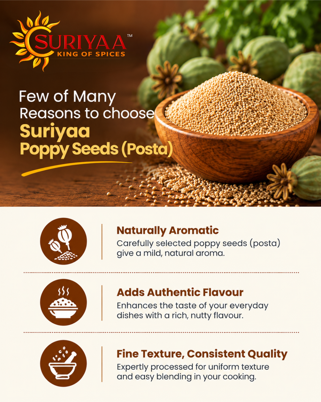 Suriyaa Premium Poppy Seeds (Posta)