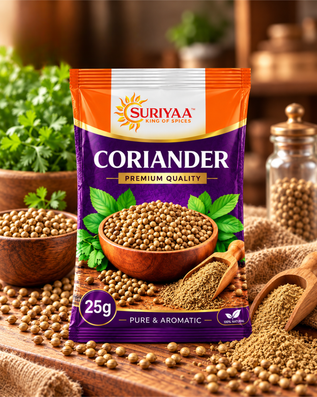 Suriyaa Premium Dhaniya (Coriander Seeds) – Pure & Aromatic