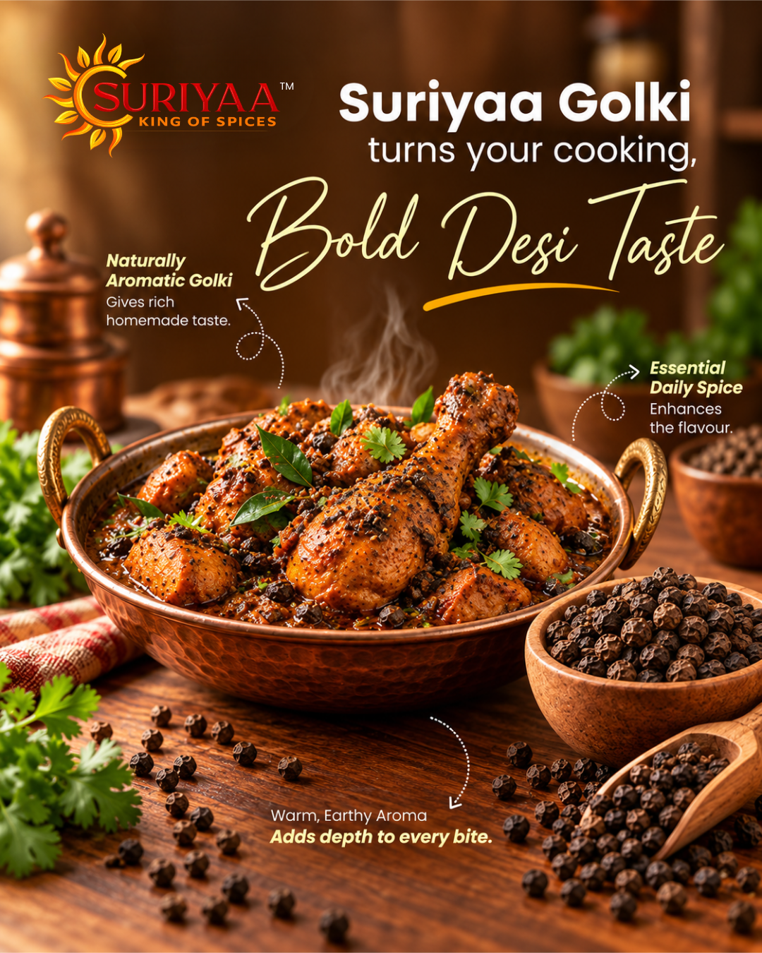 Suriyaa Premium Golki (Black Pepper) – Pure & Aromatic